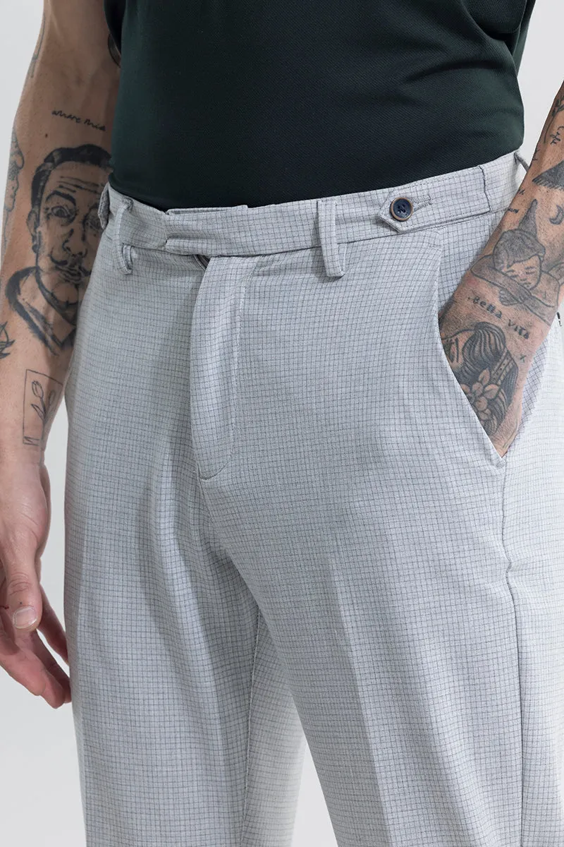 Extensive Waistband Ash Grey Trouser