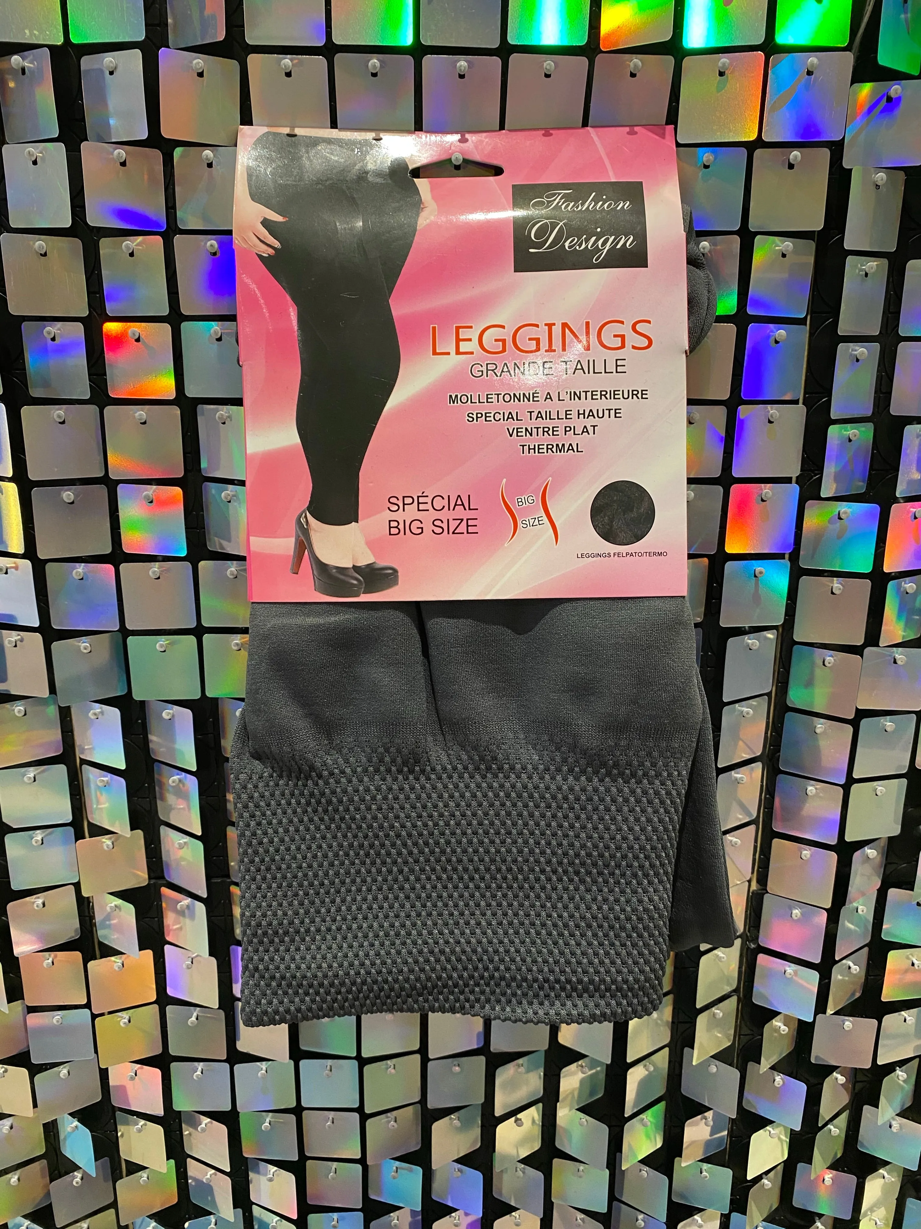 Fleece lined stretch seem less leggings - Curves