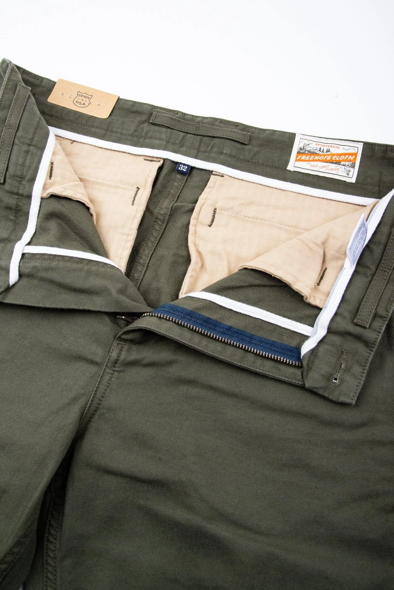 Freenote Cloth - Deck Pant in Olive