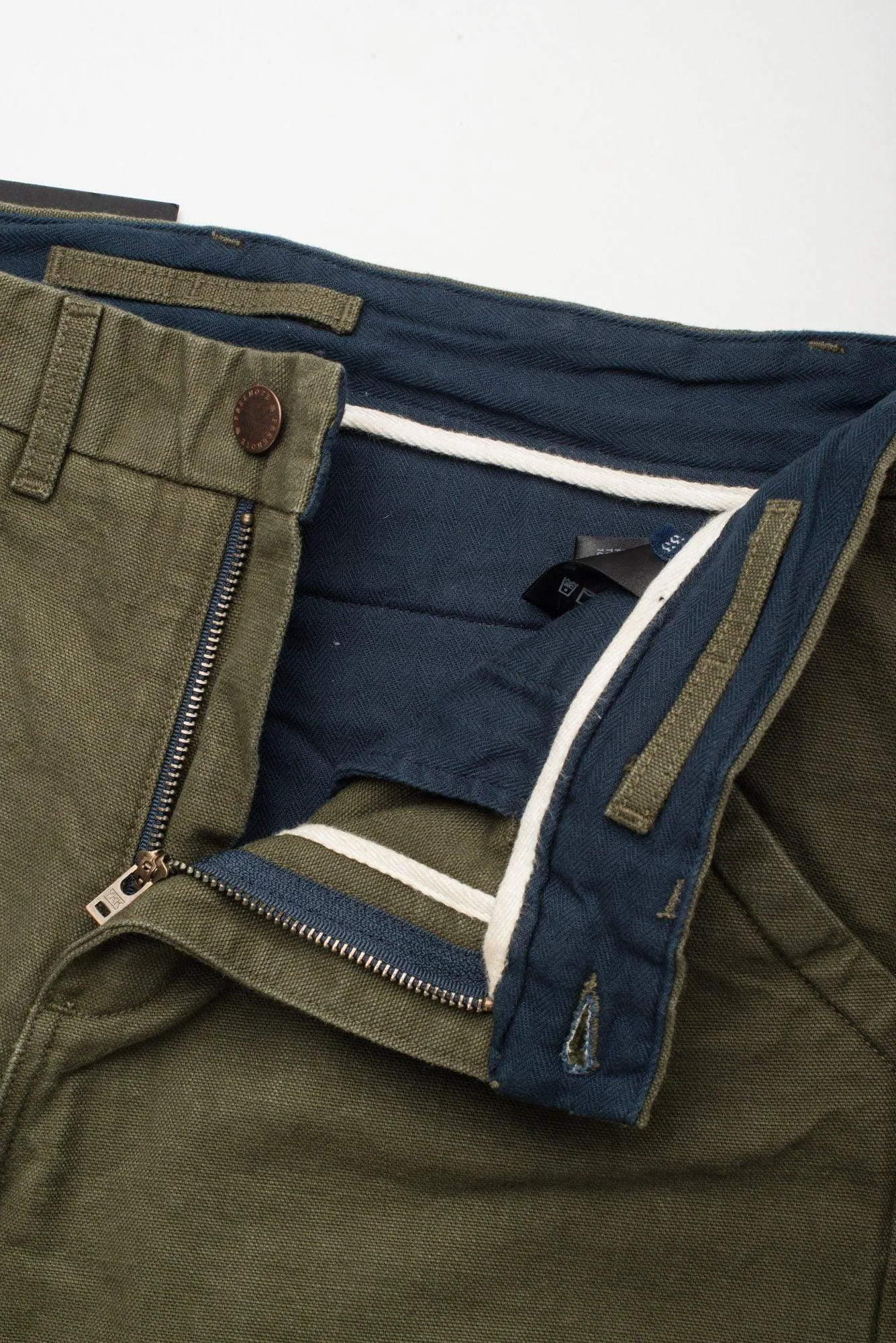 Freenote Cloth - Workers Chino Slim Fit 14oz Slub Army Green