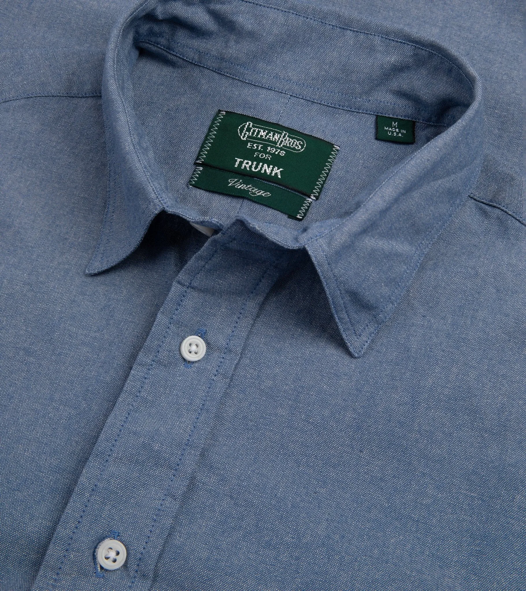 Gitman Vintage Japanese Chambray Work Shirt: Blue