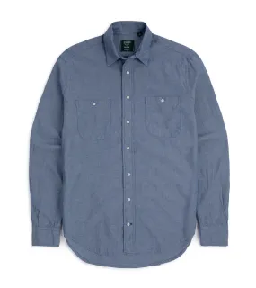 Gitman Vintage Japanese Chambray Work Shirt: Blue