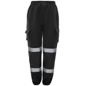 Hi-Vis Jogging Bottoms - Black