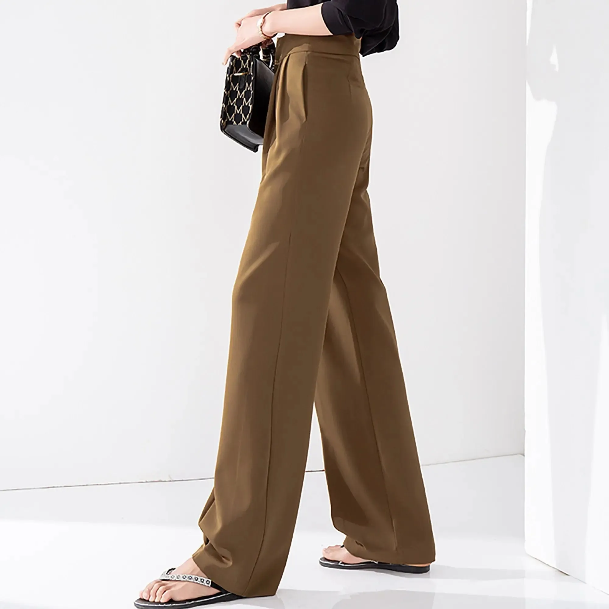 High Waist Palazzo Wide Leg Pants