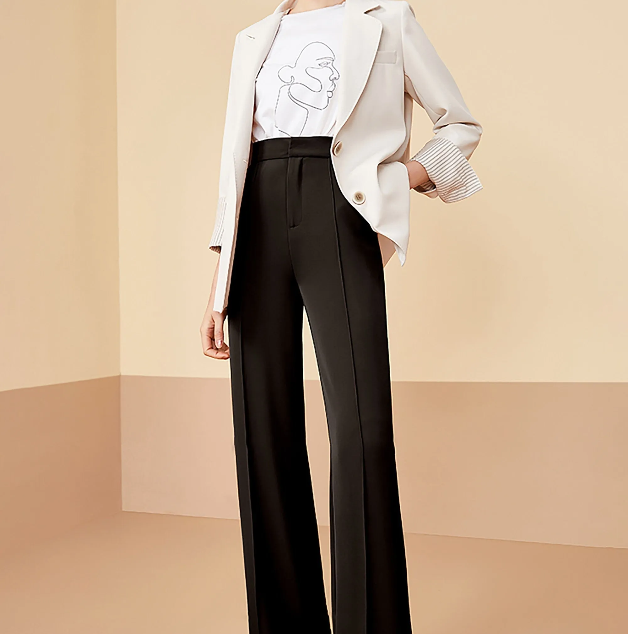 High Waist Wide Leg Pants