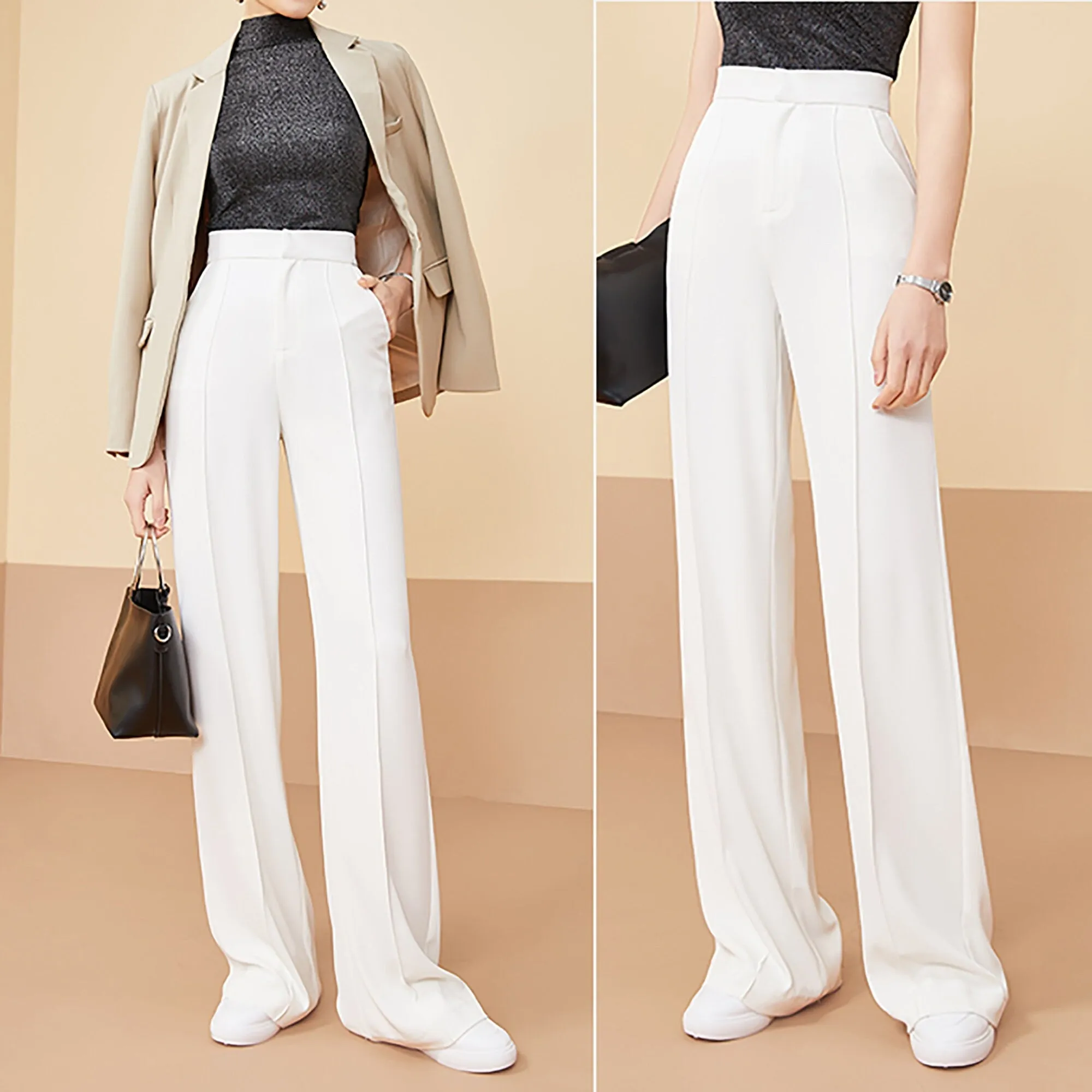 High Waist Wide Leg Pants