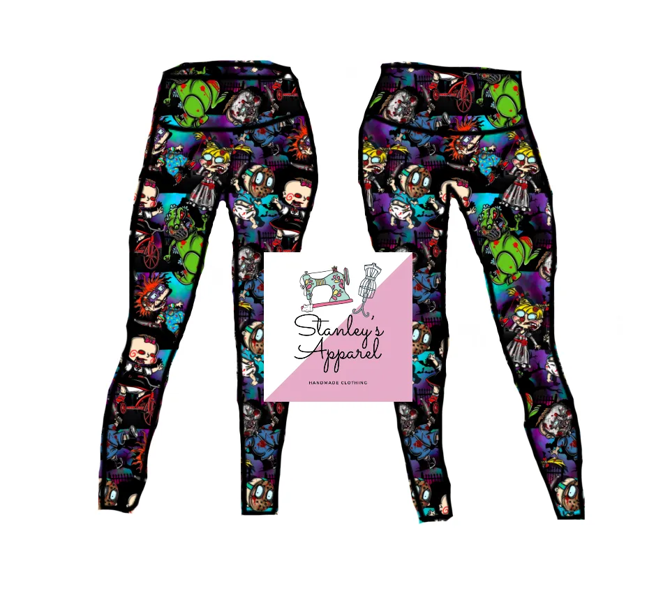 Horror babies Adult leggings,