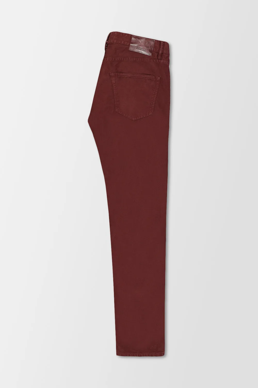 Incotex Burgundy Casual Trousers