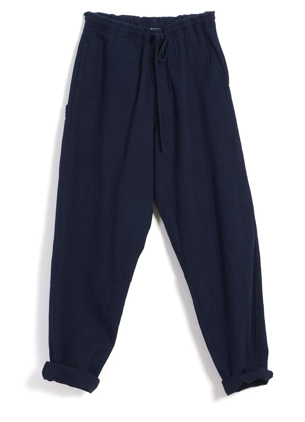 JACK | Casual Drawstring Pants | Waffle Indigo