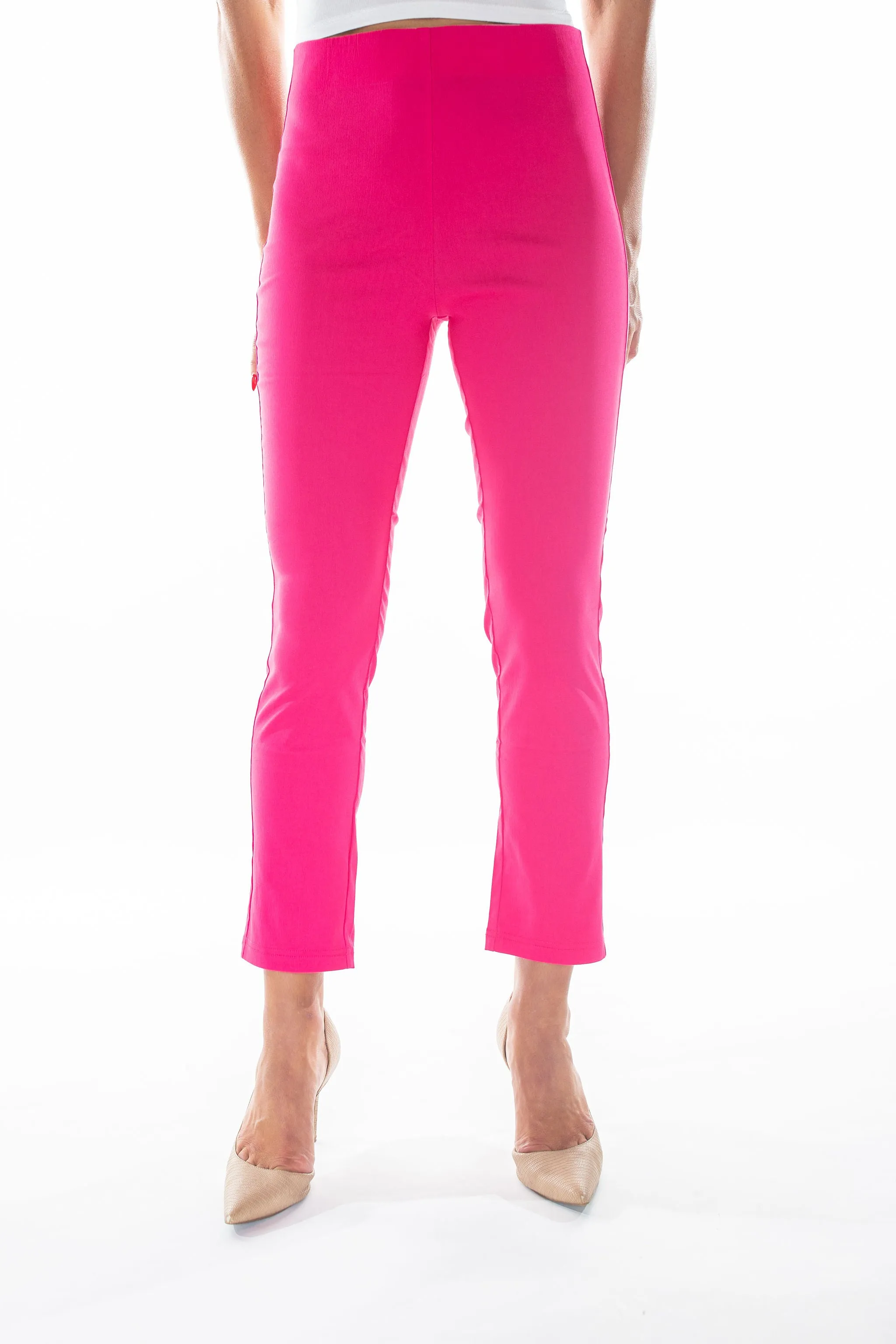 Jackie Pant Solid Fuchsia