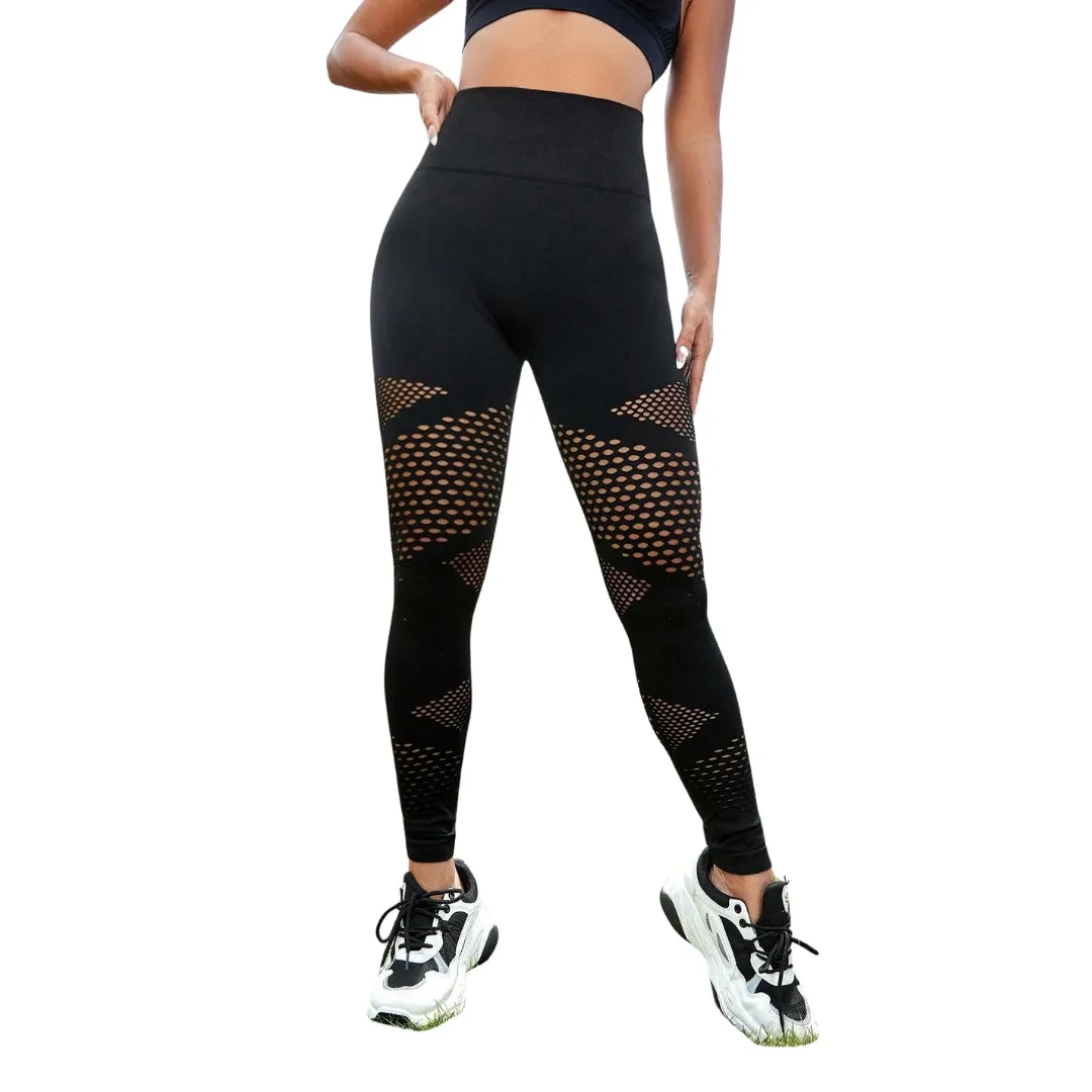 Josephine Scrunch Hollow Out Leggings