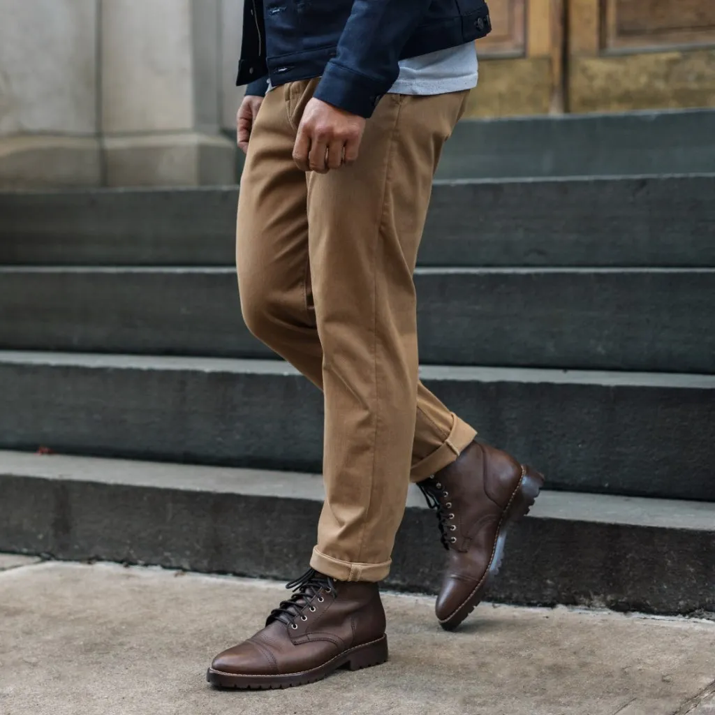 Kato Axe Slim Fit Chinos | Khaki