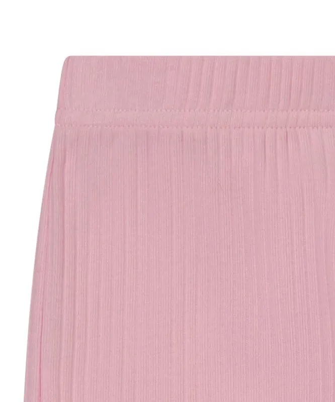 Leggings Light Pink Ribbed Knit