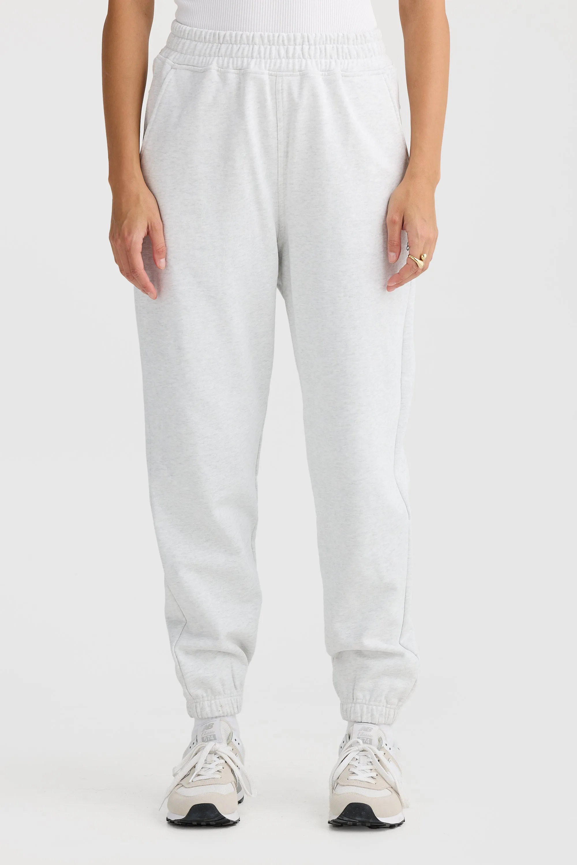 Lena Track Pants White Marle