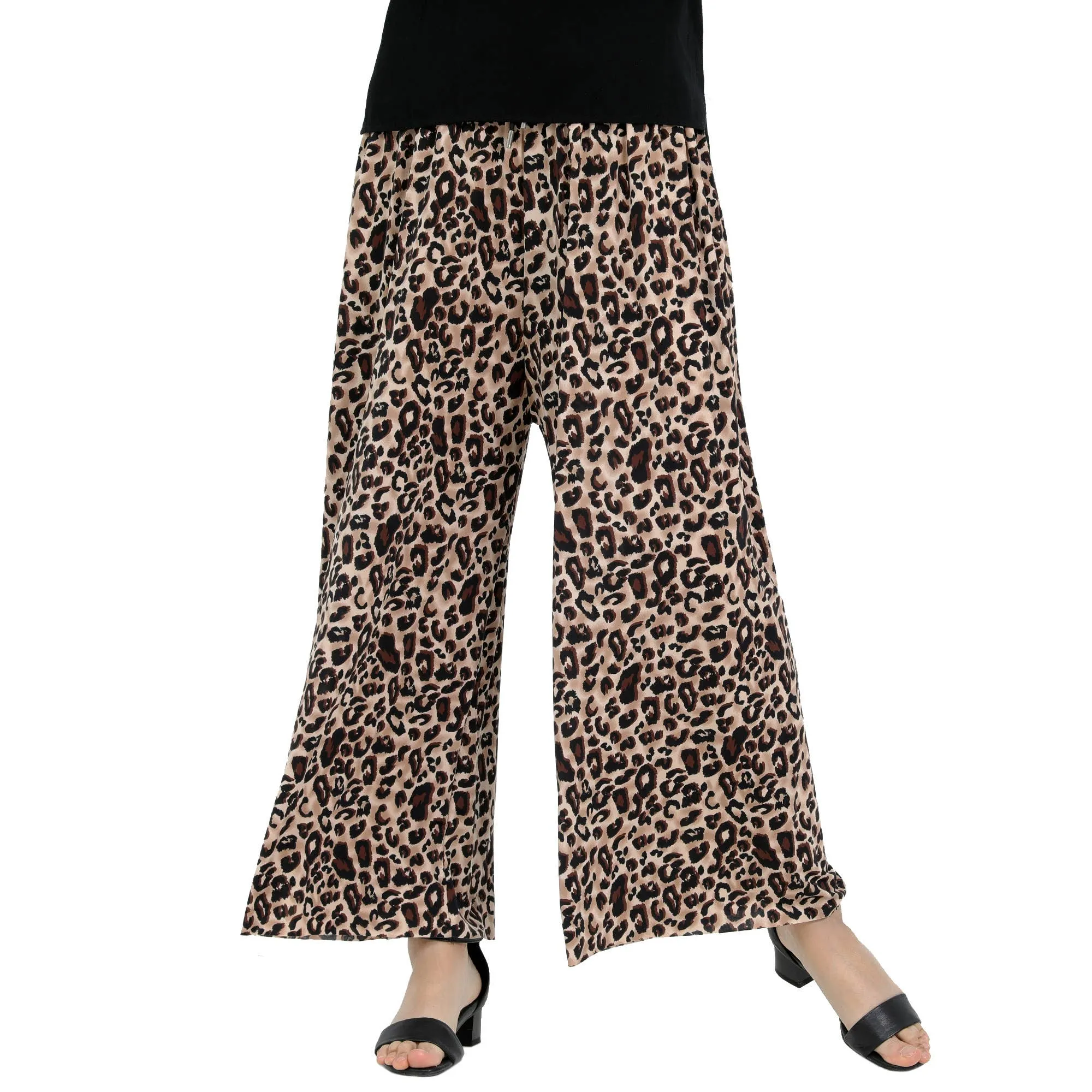 Leopard Palazzo Pants