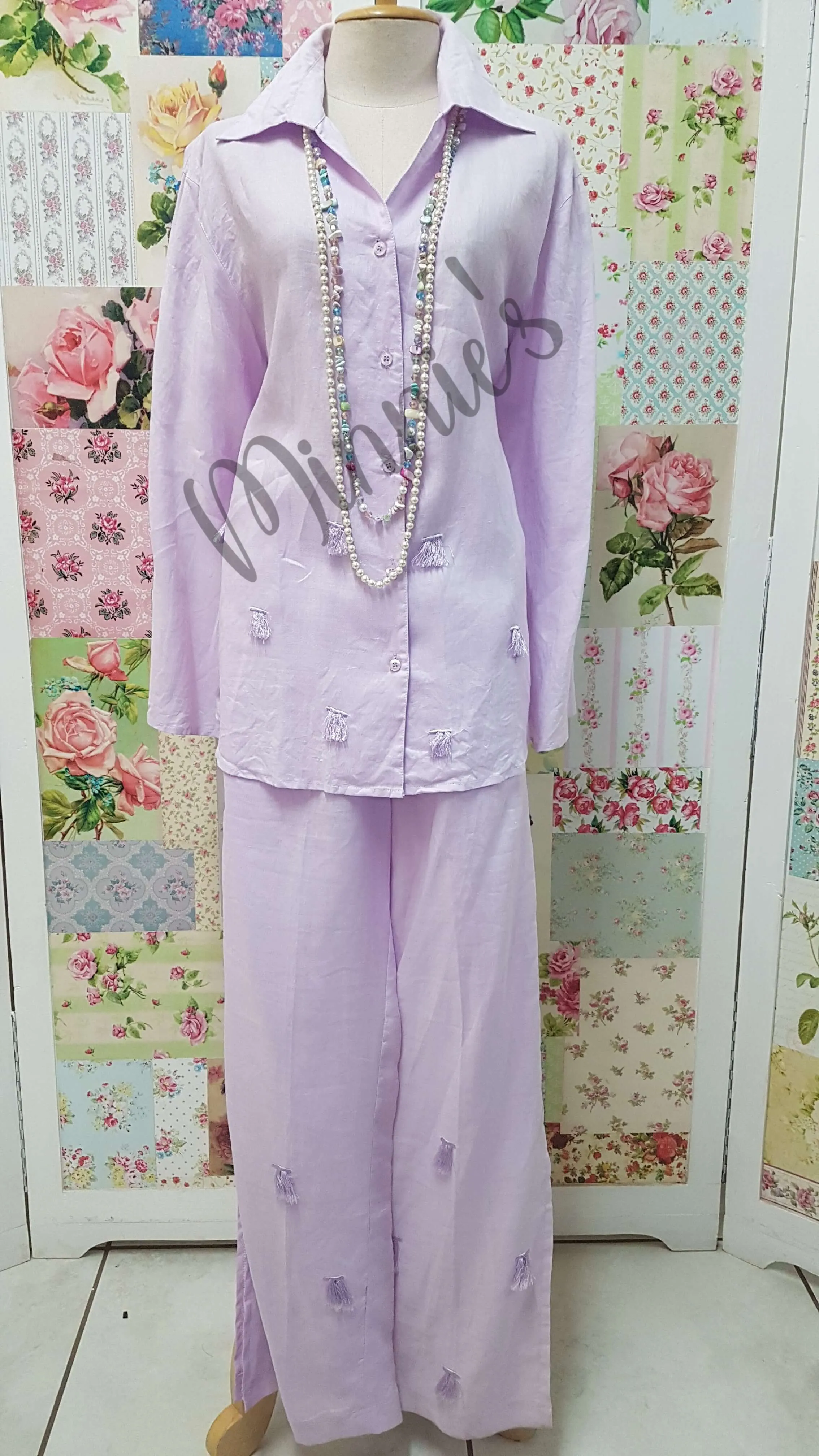 Lilac 2-Piece Pants Set BS0146