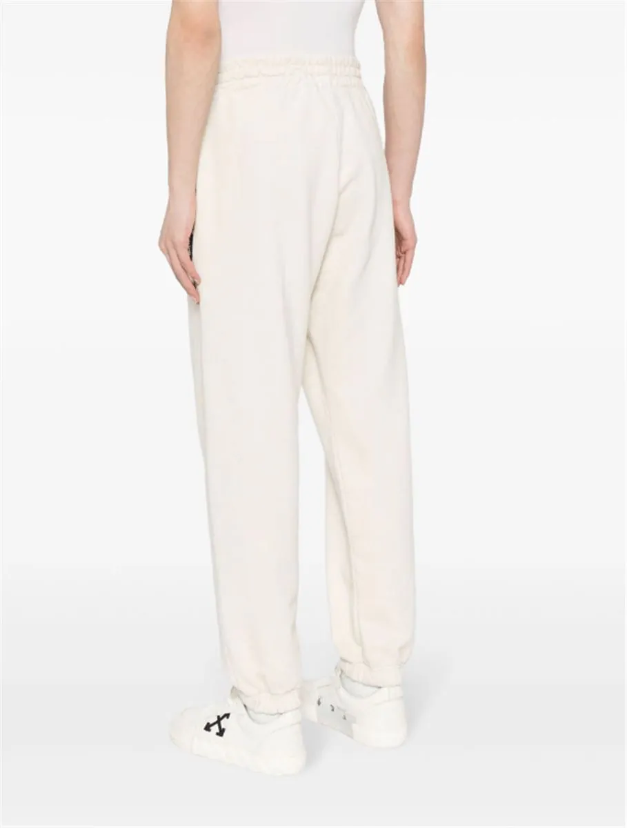 LOGO-PRINT COTTON TRACK PANTS