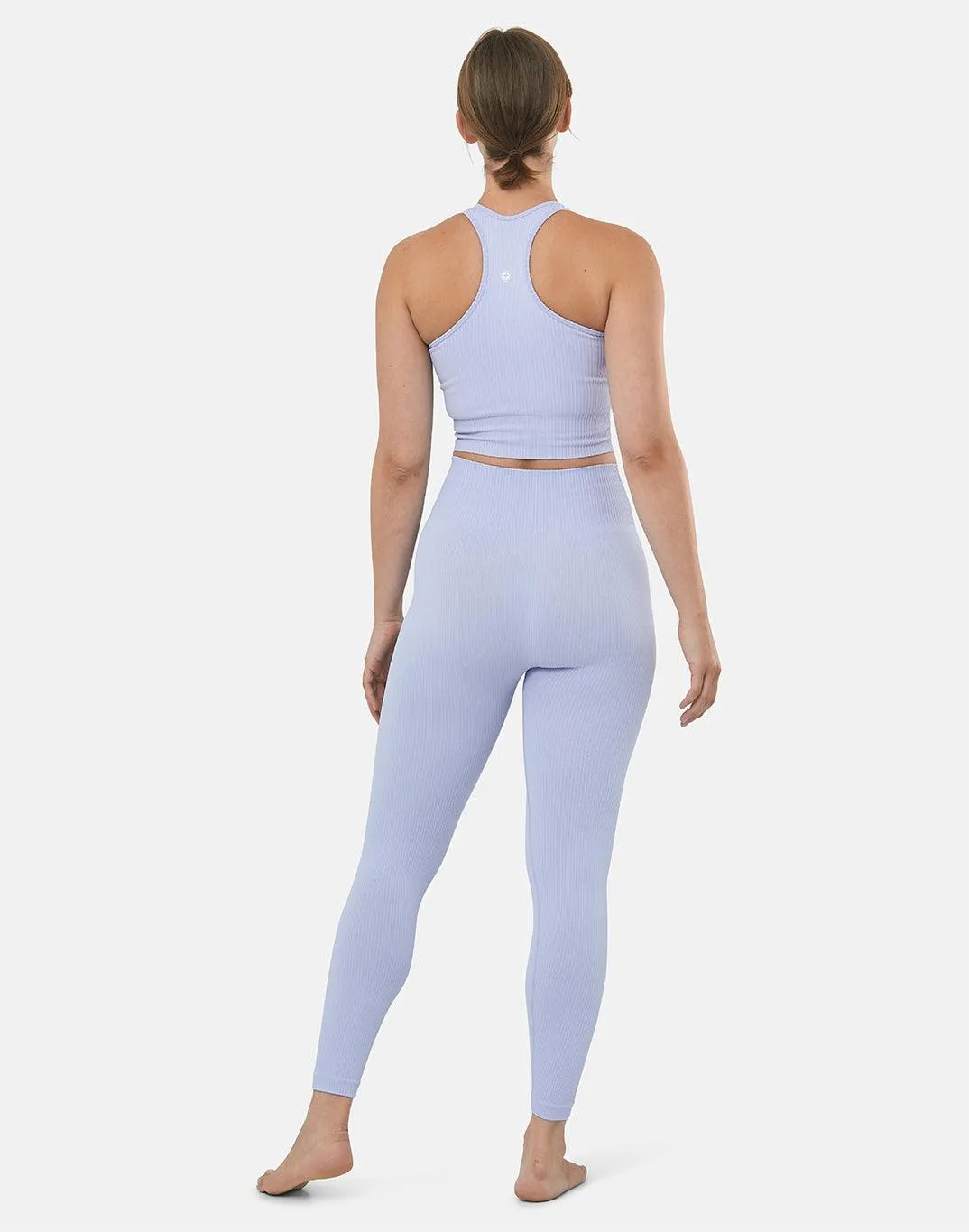 Lotus Rib Knit Legging in Lilac