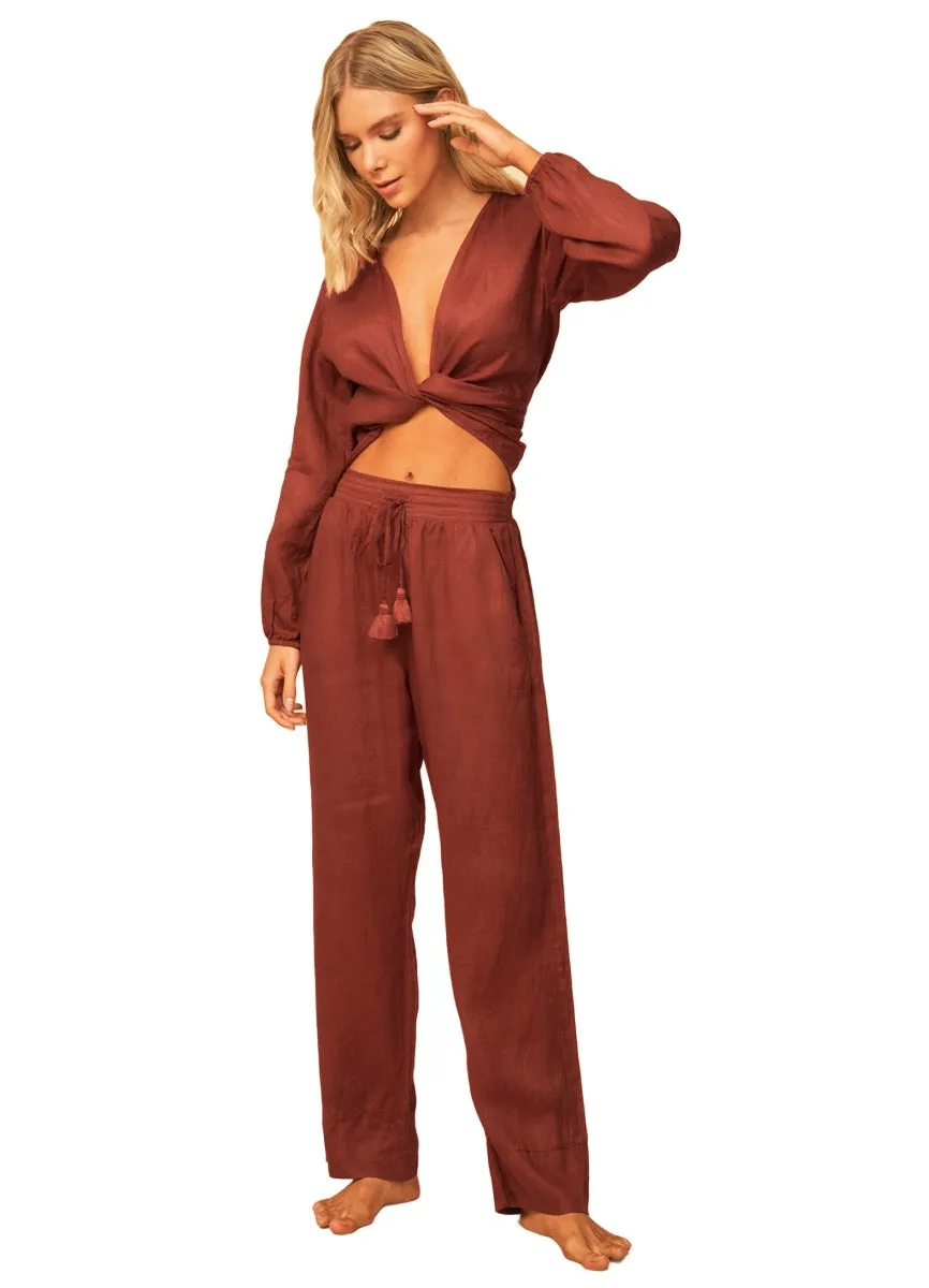 Maaji Burgundy Ryder Pants