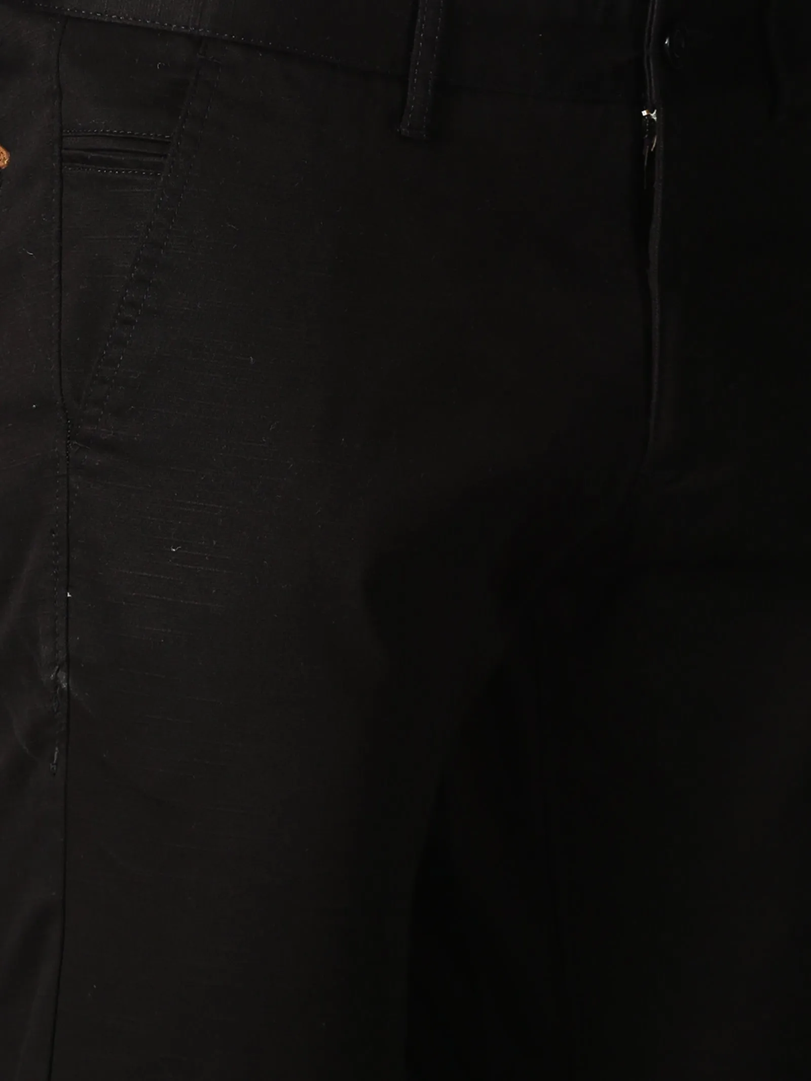 MEN'S BLACK SOLID SLIM FIT TROUSER