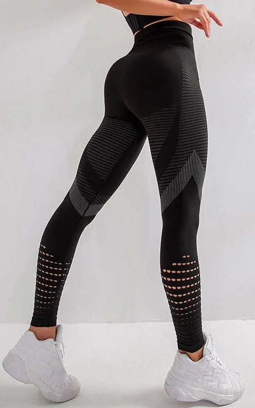 Mesh Leggings-Black