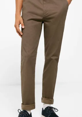 Micro-print chinos - Brown