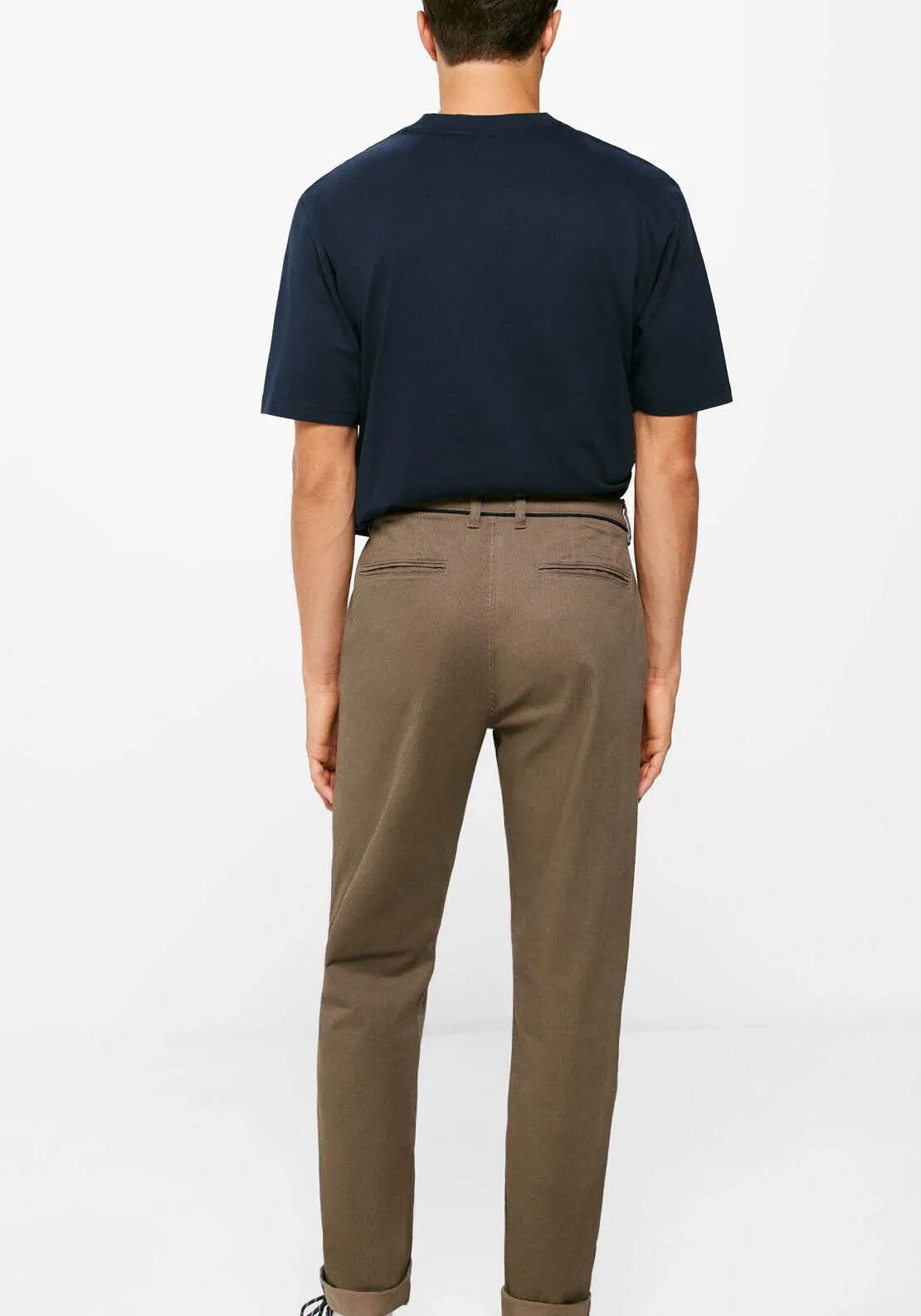 Micro-print chinos - Brown