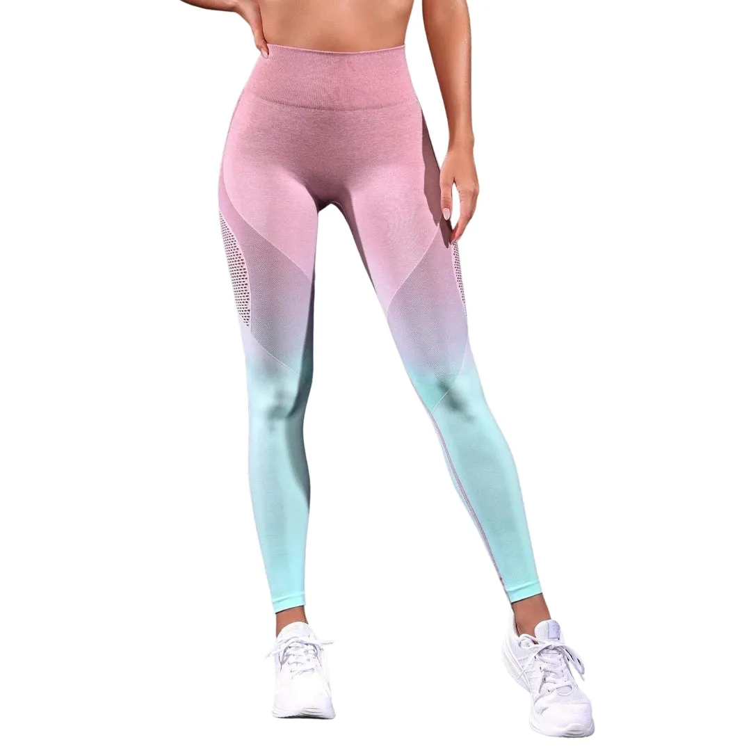 Mila Ombre Hollow Out Leggings