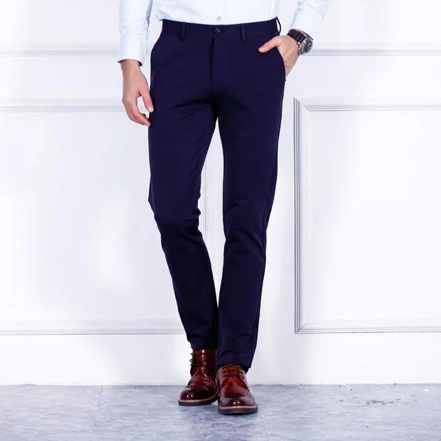 New Arrival Men's slim fit British Style Casual Pants