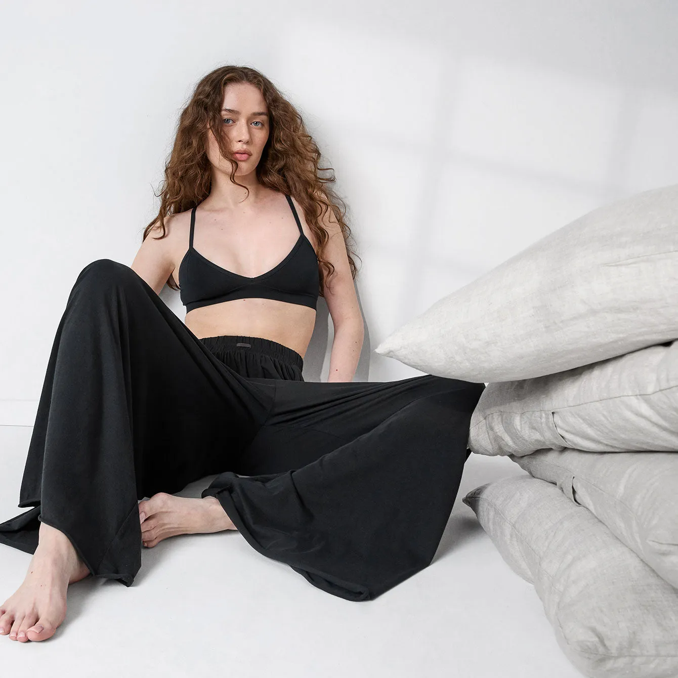 Organic Pima Wide Leg Pant