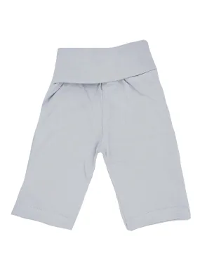 Organic Rolled Waist Trousers - Blue