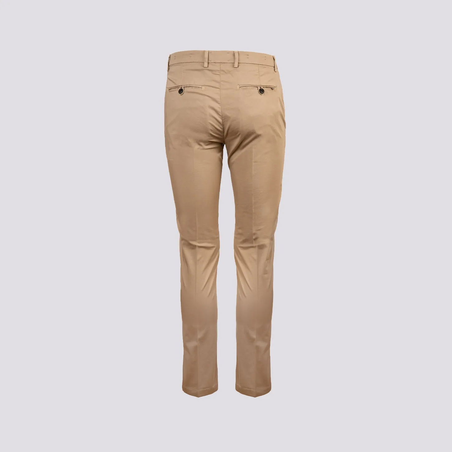 Pantalone chinos in cotone elasticizzato beige