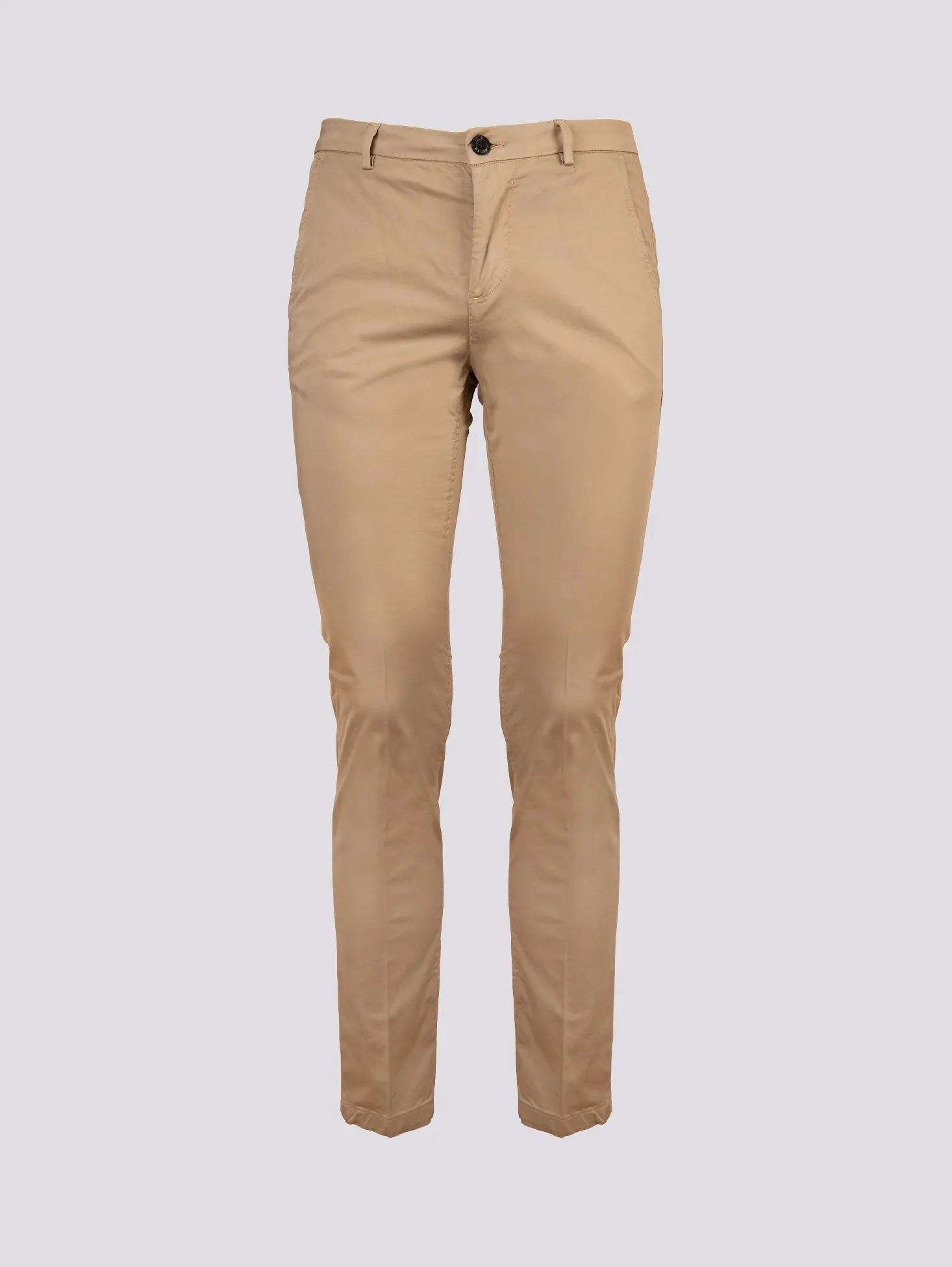 Pantalone chinos in cotone elasticizzato beige