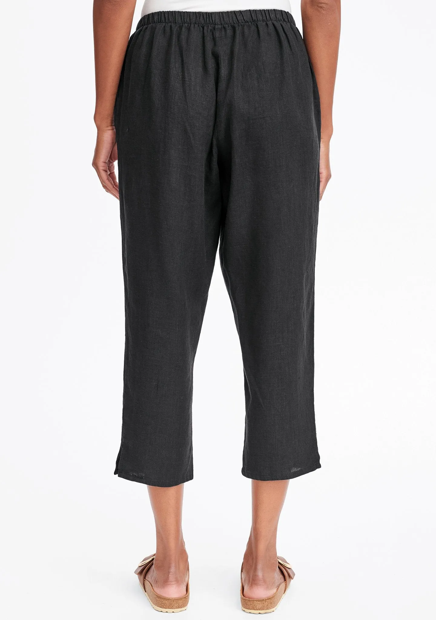 Pocketed Ankle Pant - Linen Pants