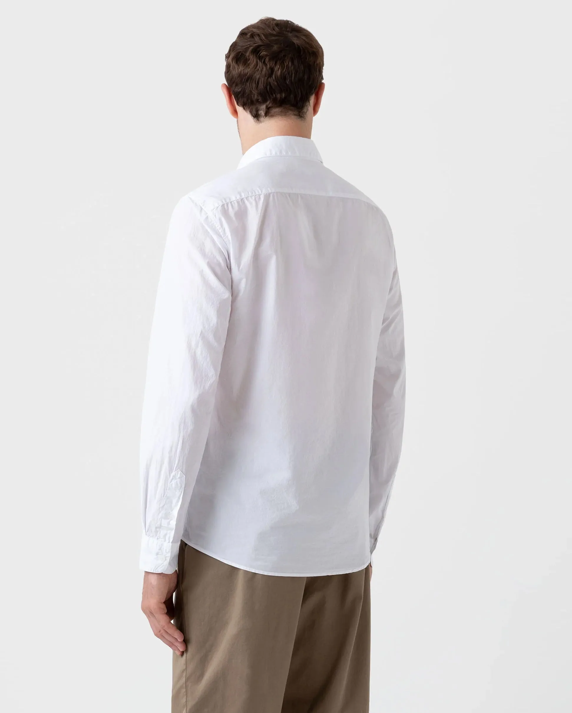 POPLIN LS SHIRT / WHITE