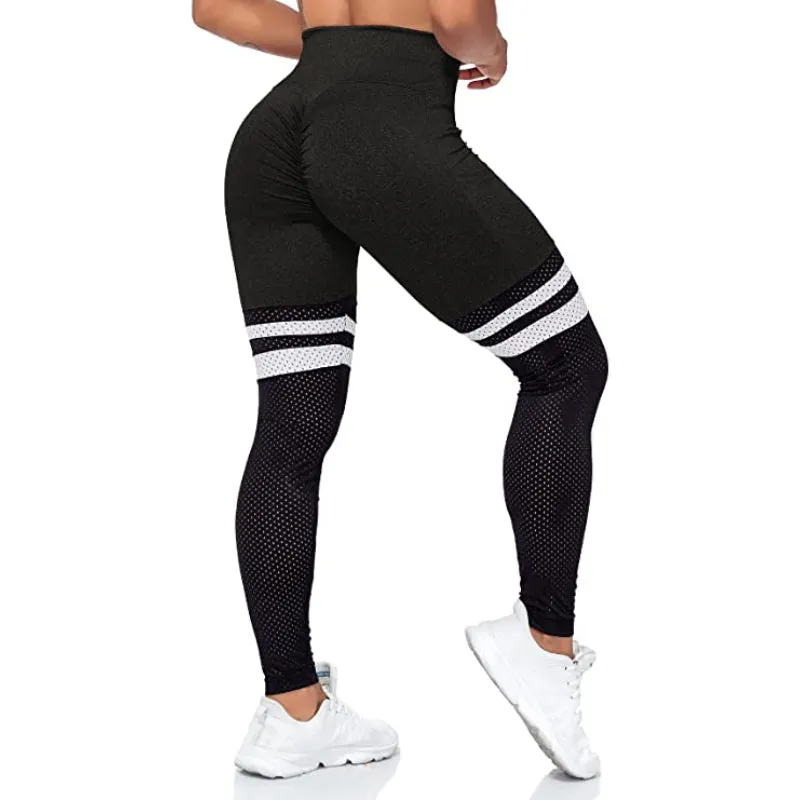 Priscilla Scrunch Dual Stripes Leggings