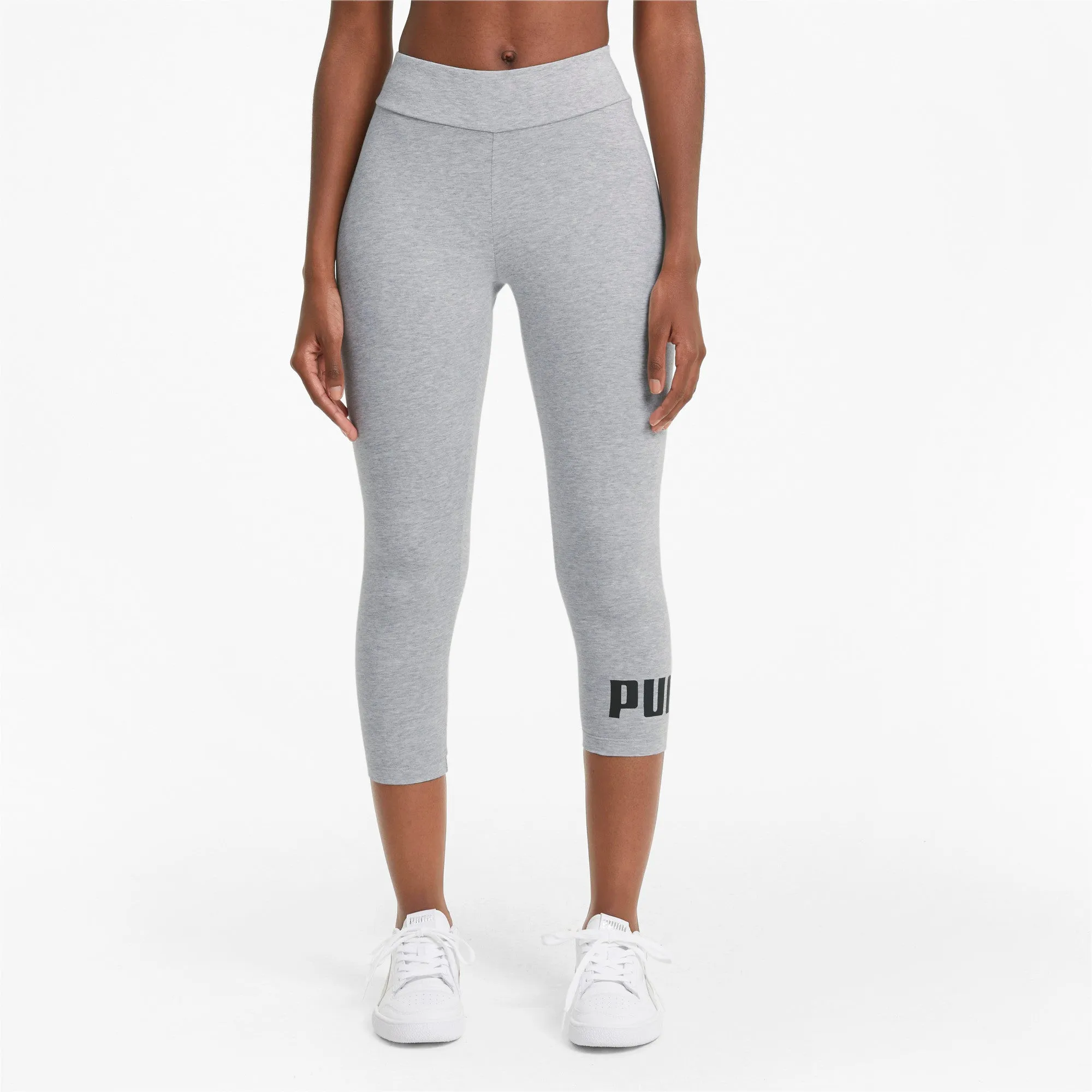 PUMA Women's Essentials 3/4 Logo Leggings