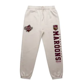 QLD Maroons Track Pants - Bone