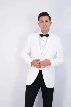 "Andrew" White Dinner Jacket (Separates)