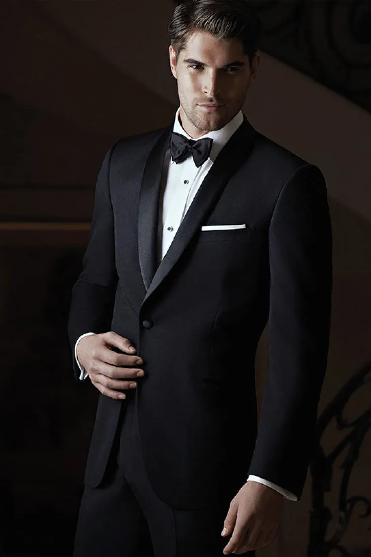 "Braydon" Black Tuxedo Jacket (Separates)