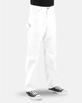 Relaxed Fit Utility Pant - WHITE