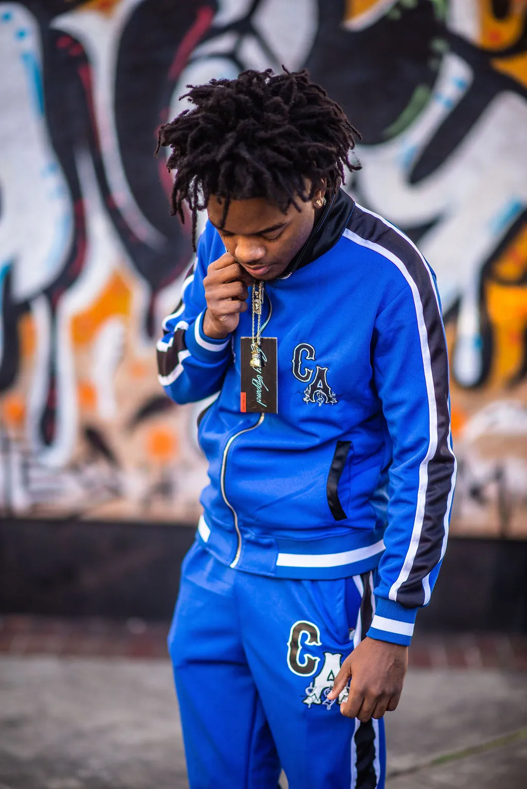 Royalty Tracksuit (Royal Blue/BLK/WH)