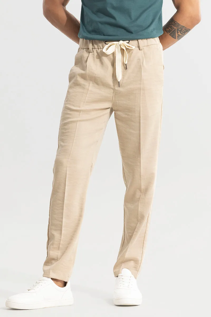 Soft Stride Beige Trouser