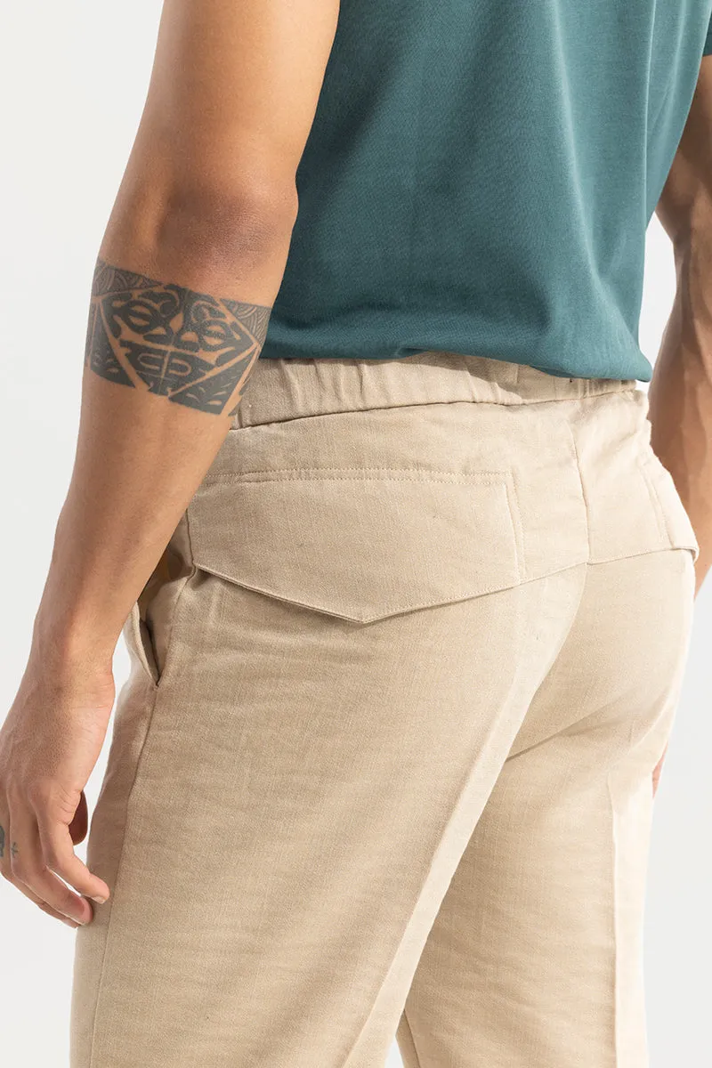 Soft Stride Beige Trouser