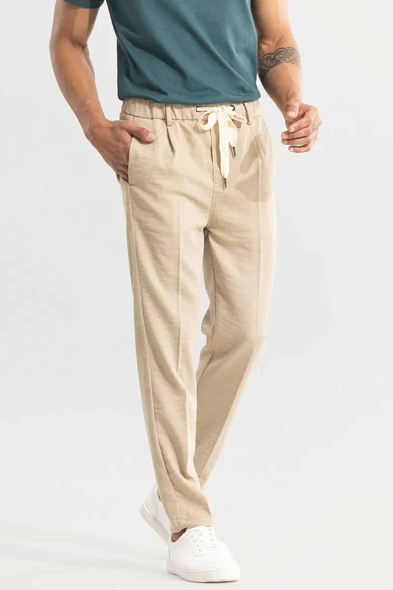 Soft Stride Beige Trouser