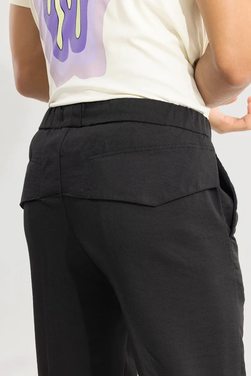 Soft Stride Black Trouser