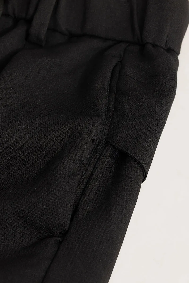 Soft Stride Black Trouser