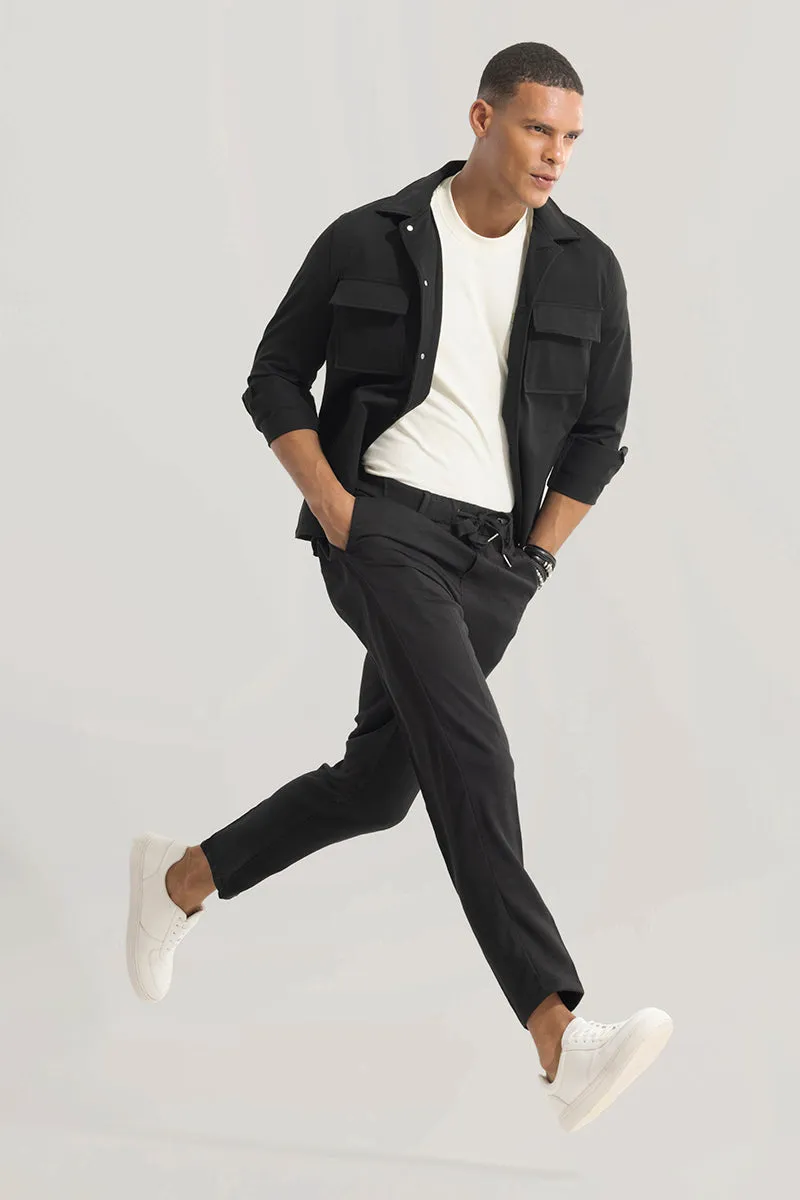 Soft Stride Black Trouser