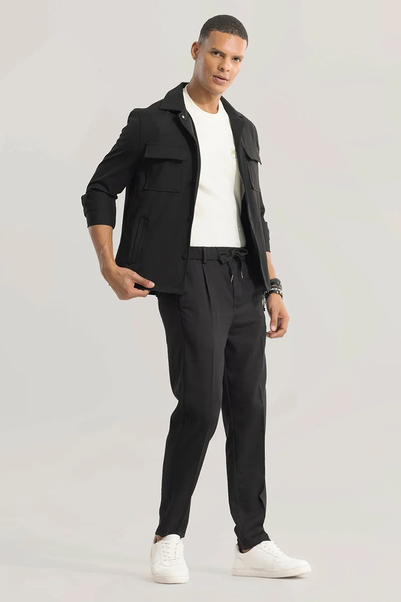 Soft Stride Black Trouser