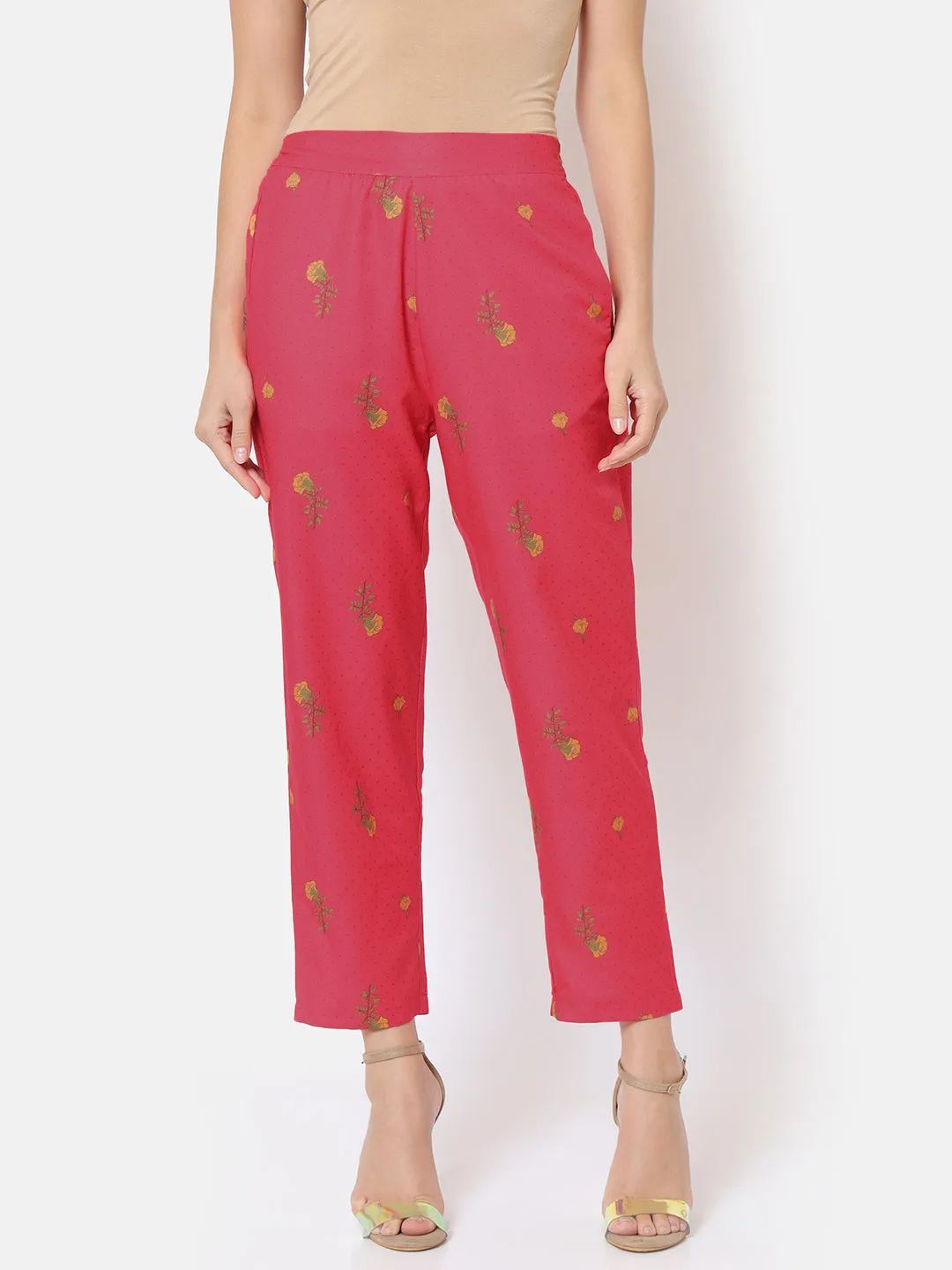 Spring Sorbet Fuchsia Straight Pant